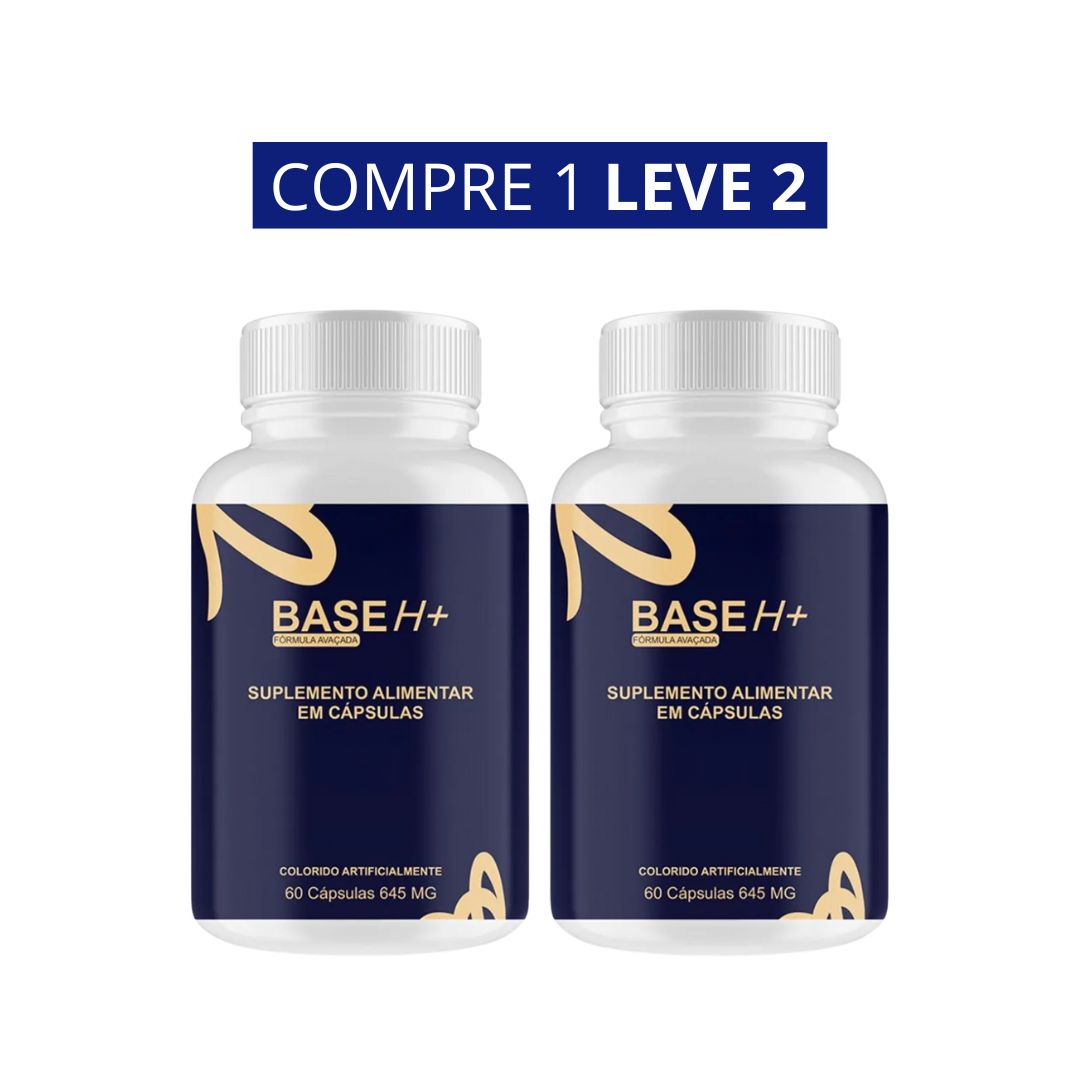 Base H+ 60 Cápsulas 500mg - Vitalidade e Bem-Estar Masculino